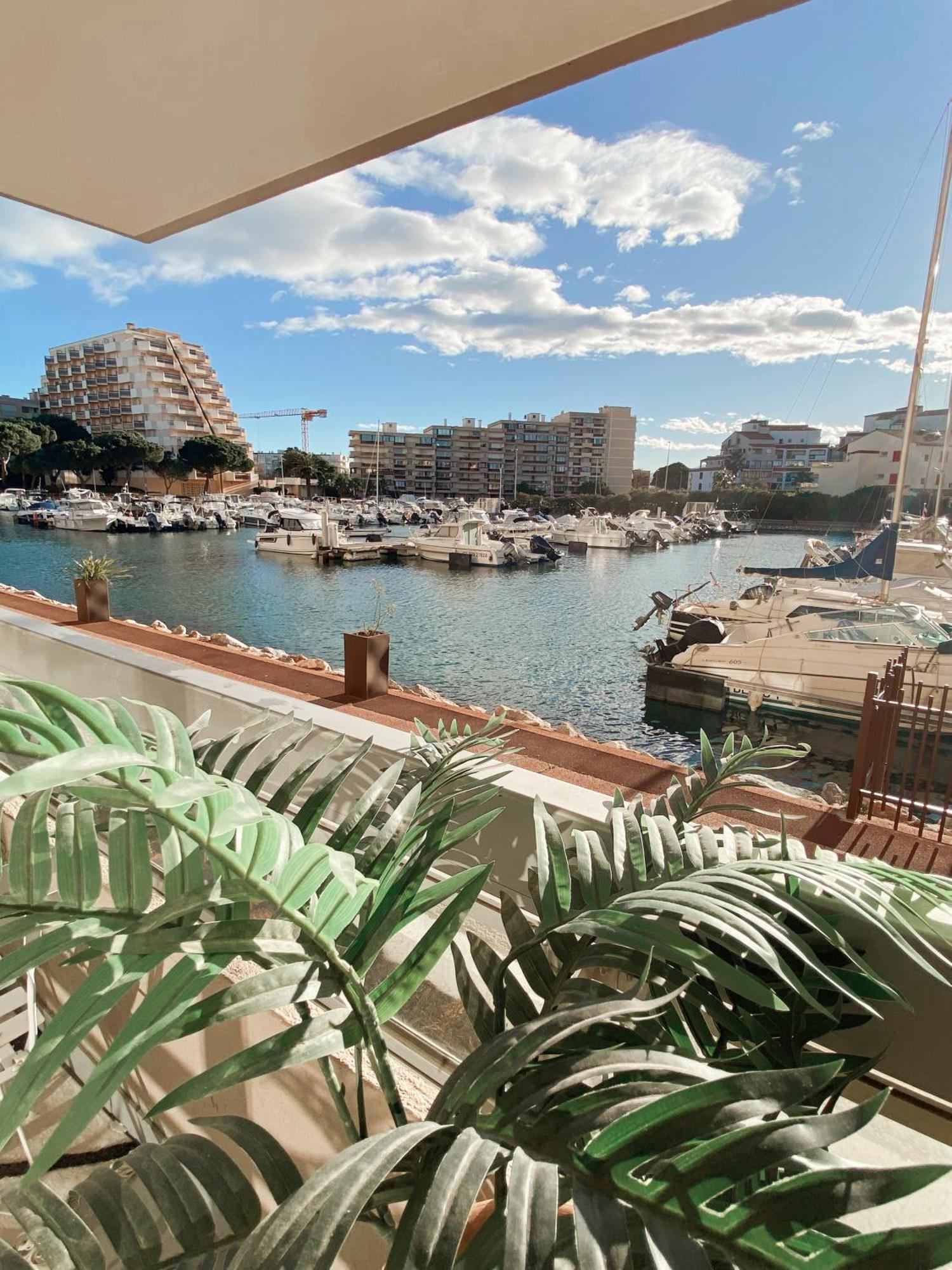 Magnifique T2 Au Calme Avec Une Superbe Vue Sur Le Port Canet-en-Roussillon Dış mekan fotoğraf